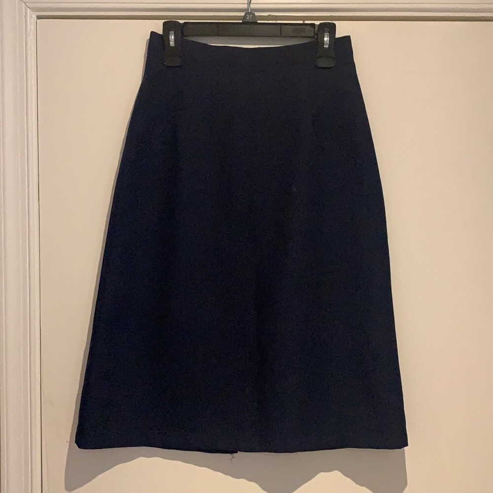 Vintage A-line skirt Navy like new high waistline